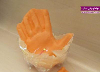 درست کردن صابون به شکل دست!
