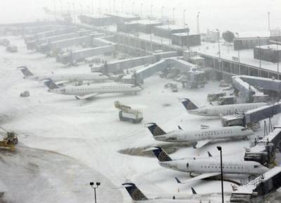 لغو پروازها در آمریکا به علت طوفان شدید