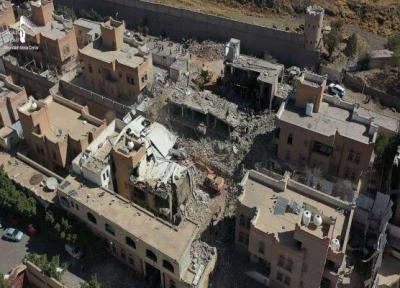 جنگنده های ائتلاف سعودی یک منطقه پرجمعیت در شمال صنعاء را بمباران کردند